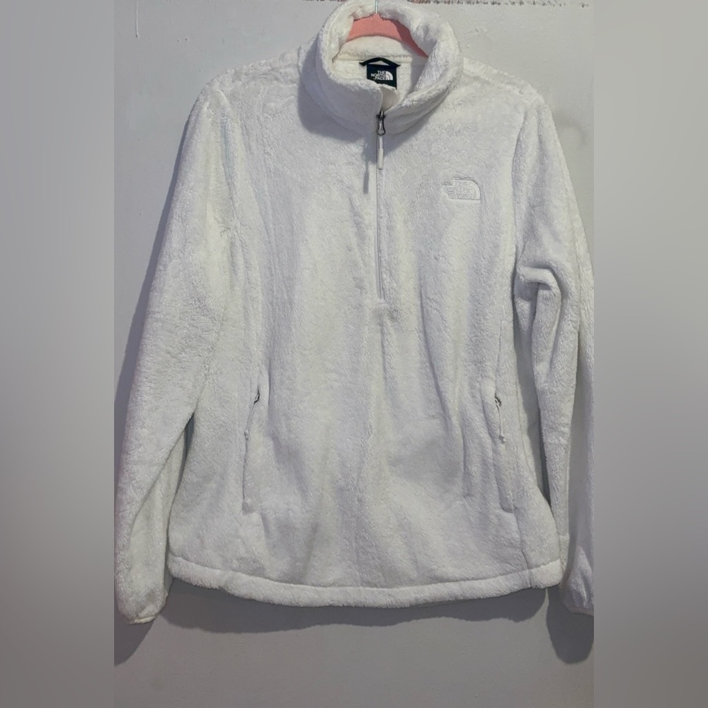 The North Face Women's White Osito 1/4 Zip Fleece Jacket